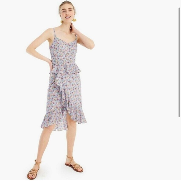 J.Crew Liberty of London Sosi Dress Sz 2 - Picture 2 of 10